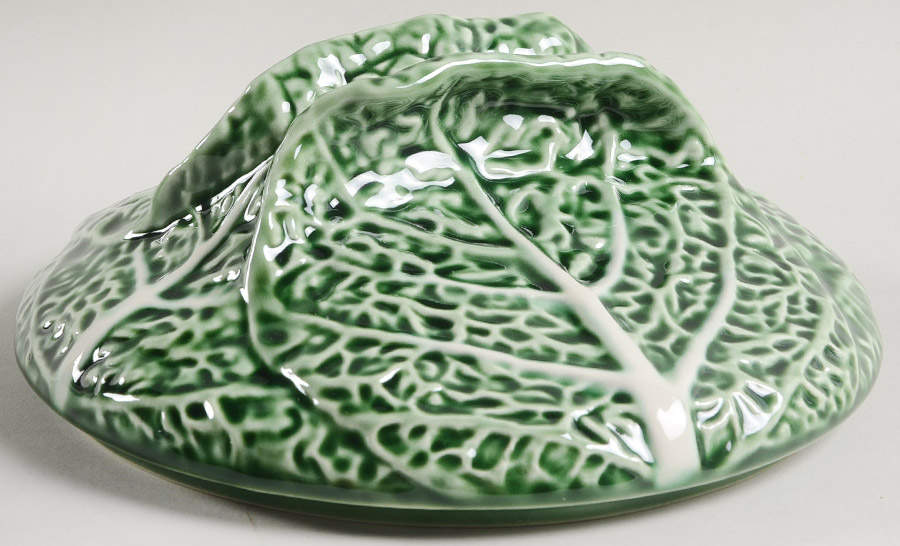 Cabbage Green Lid for Tureen by Bordallo Pinheiro-1