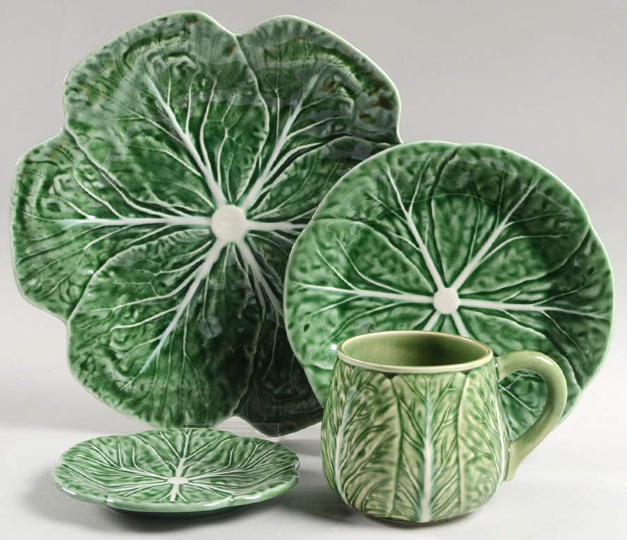 Cabbage Green 4 Piece Place Setting by Bordallo Pinheiro-1