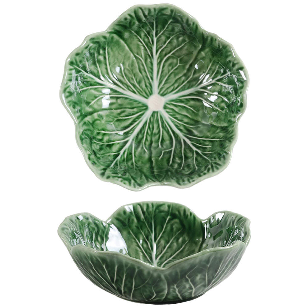 Cabbage Green Coupe Soup Bowl by Bordallo Pinheiro-1