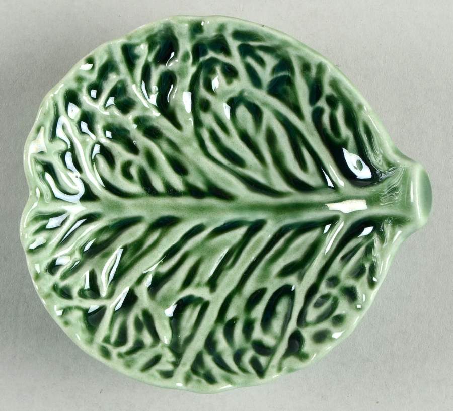 Cabbage Green Butter Pat by Bordallo Pinheiro-1