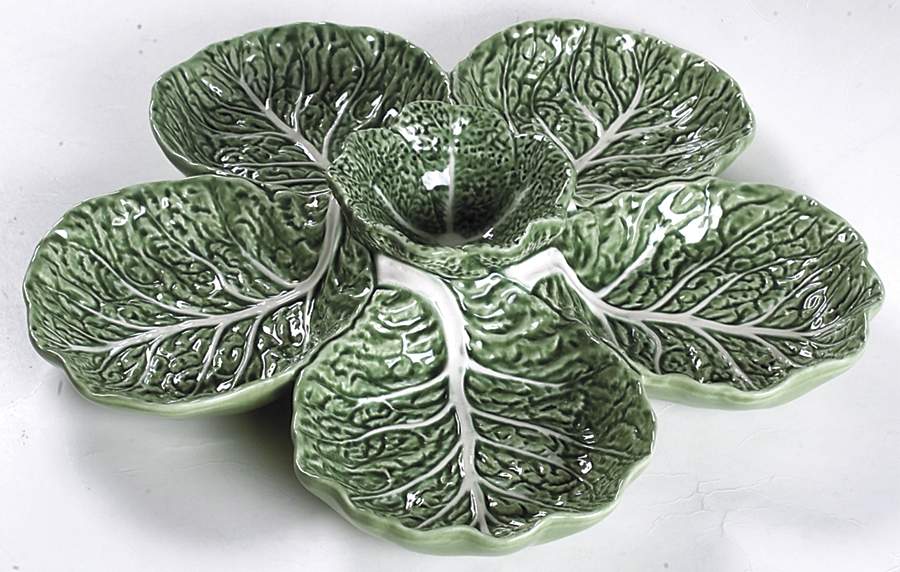 Cabbage Green 6-Part Relish by Bordallo Pinheiro-1