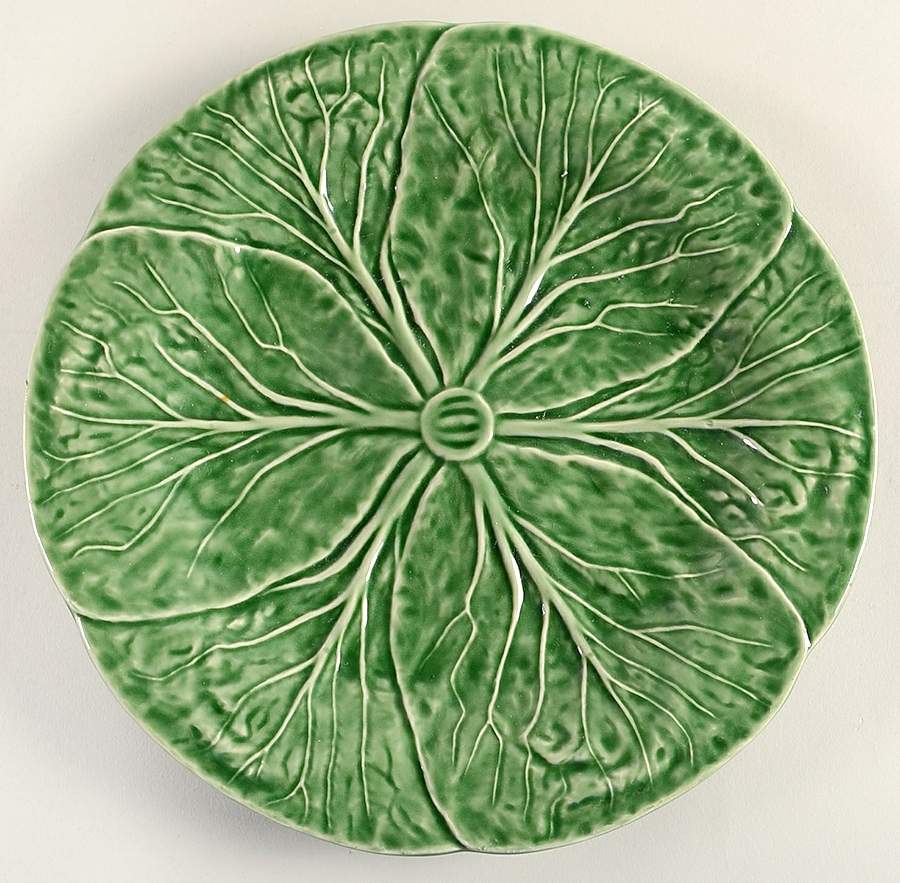 Cabbage Green Dinner Plate by Bordallo Pinheiro-1