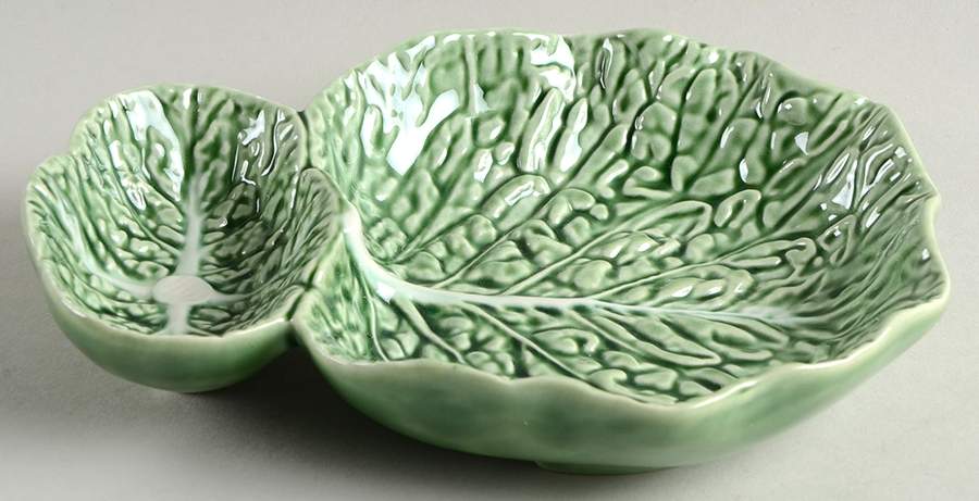 Cabbage Green 2-Part Relish by Bordallo Pinheiro-1