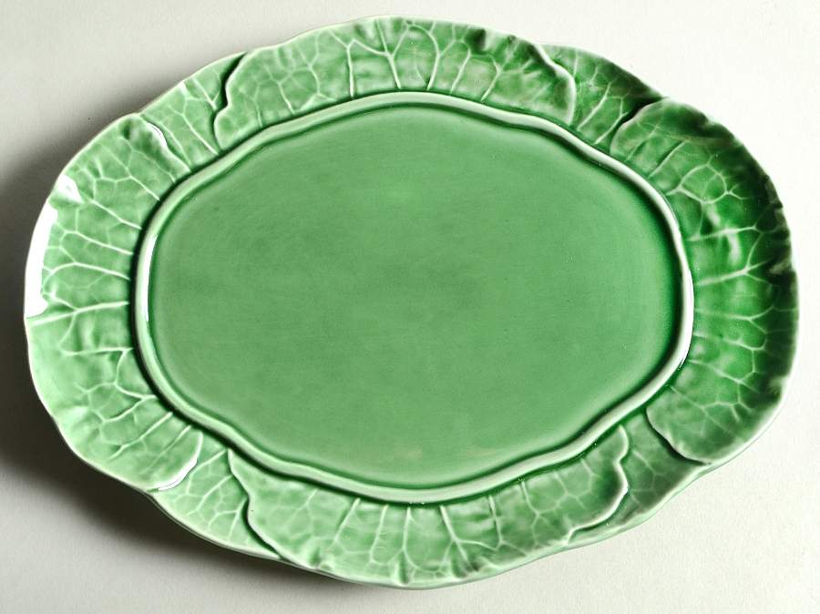 Cabbage Green Oval Butter No Lid by Bordallo Pinheiro-1
