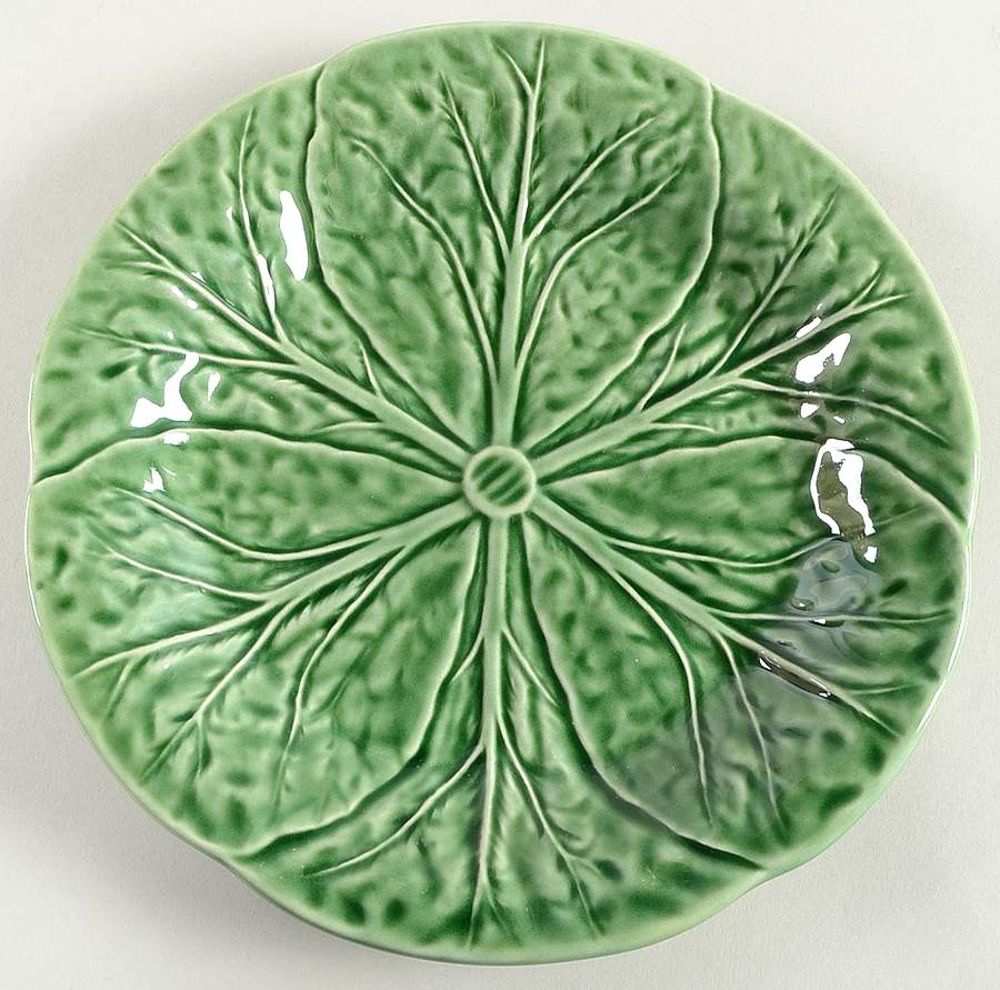 Cabbage Green Salad Plate by Bordallo Pinheiro-1