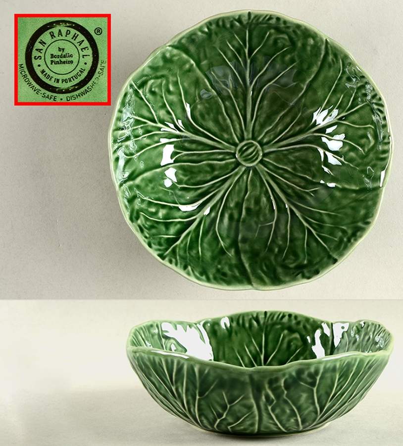 Cabbage Green Coupe Soup Bowl by Bordallo Pinheiro-1