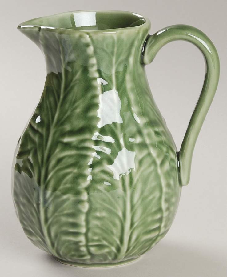 Cabbage Green 20 Oz Pitcher by Bordallo Pinheiro-1