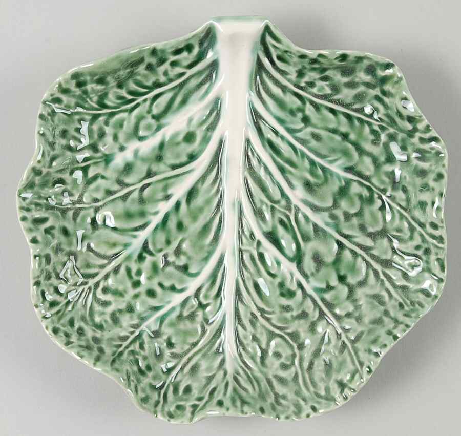 Cabbage Green Bread & Butter Plate by Bordallo Pinheiro-1