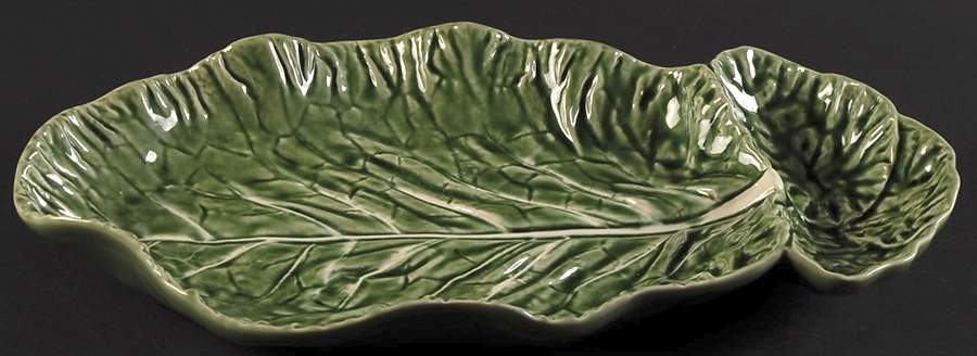 Cabbage Green 1 Piece Chip & Dip by Bordallo Pinheiro-1