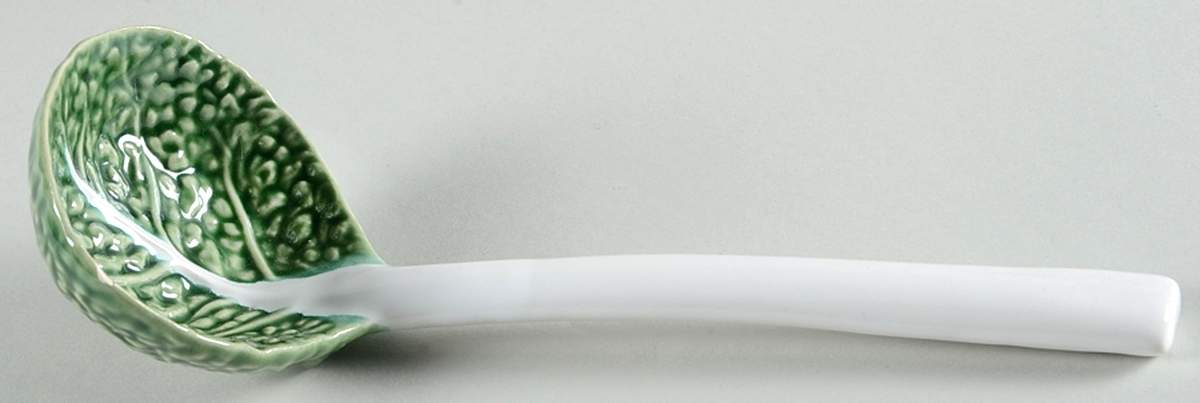 Cabbage Green Tureen Ladle by Bordallo Pinheiro-1