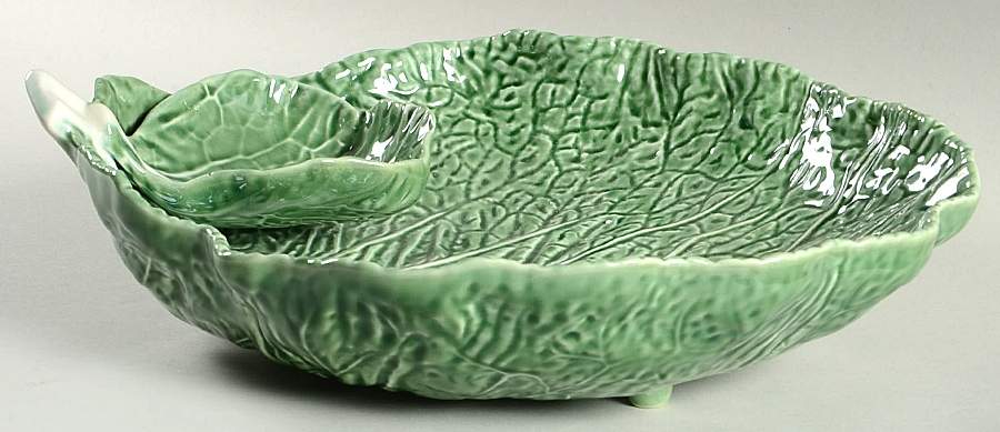 Cabbage Green 1 Piece Chip & Dip by Bordallo Pinheiro-1