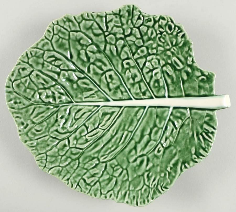 Cabbage Green 10" Oval Serving Platter by Bordallo Pinheiro-1
