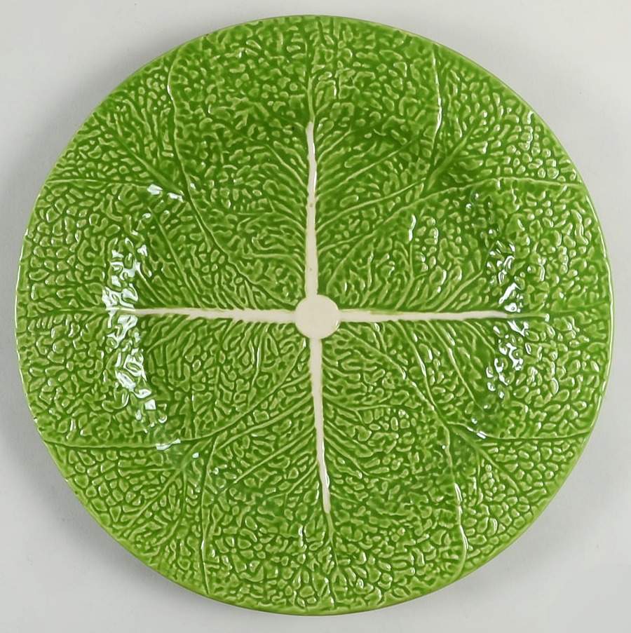 Cabbage Green 13" Chop Plate (Round Platter) by Bordallo Pinheiro-1