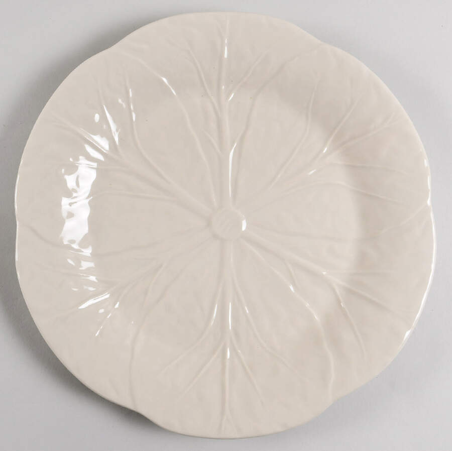 Cabbage White 12" Chop Plate (Round Platter) by Bordallo Pinheiro-1
