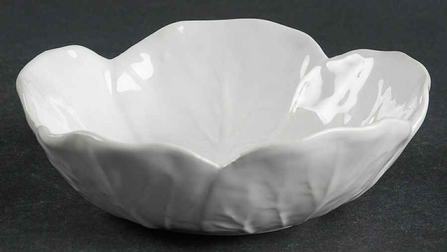 Cabbage White Fruit/Dessert (Sauce) Bowl by Bordallo Pinheiro-1