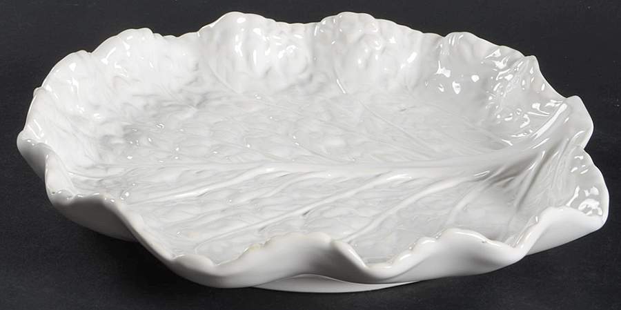 Cabbage White Salad Plate by Bordallo Pinheiro-1