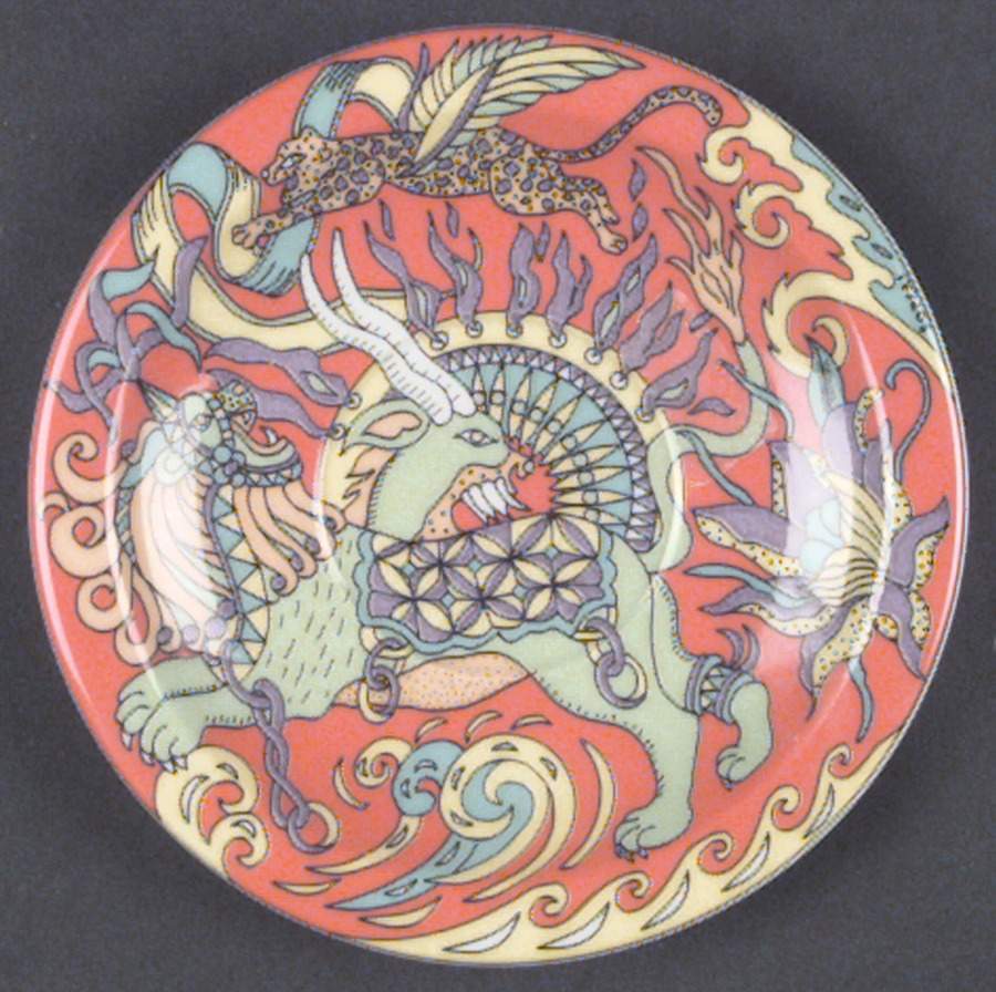Fantasia Saucer for Flat Demitasse Cup by Bopla (Switzerland)-1