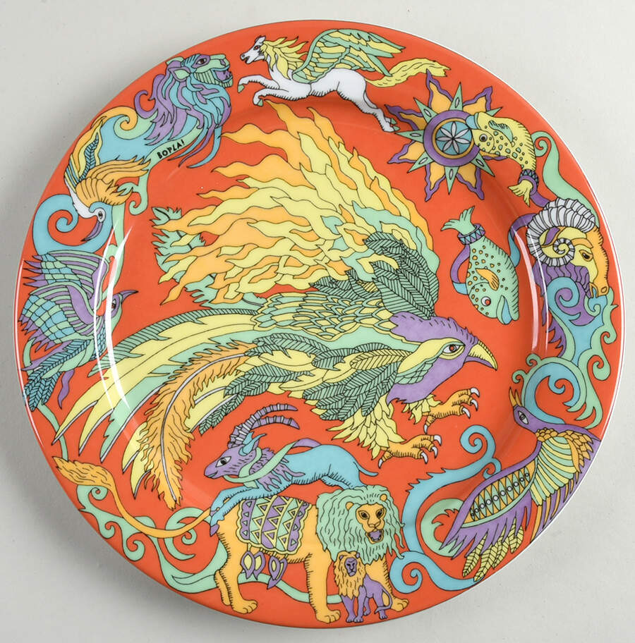 Fantasia Dinner Plate by Bopla (Switzerland)-1