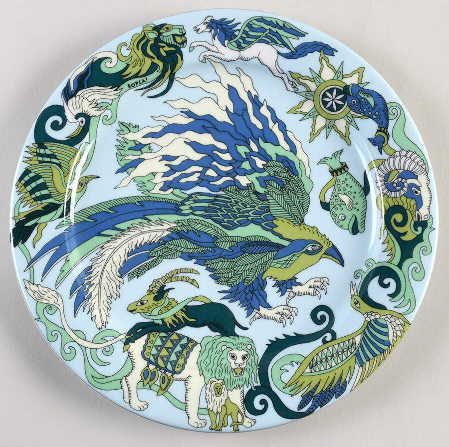 Fantasia Dinner Plate by Bopla (Switzerland)-1