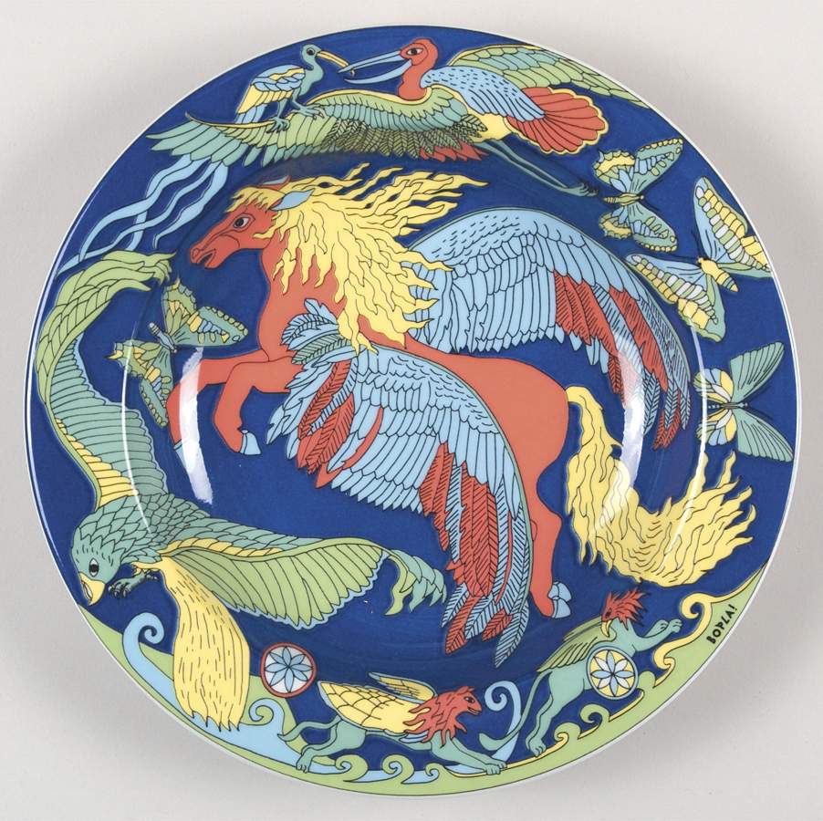 Fantasia Large Rim Soup Bowl by Bopla (Switzerland)-1