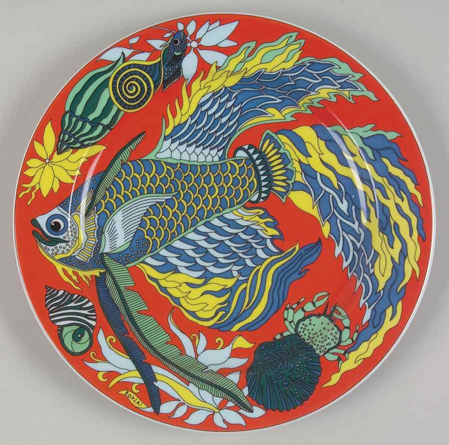 Fantasia Salad Plate by Bopla (Switzerland)-1
