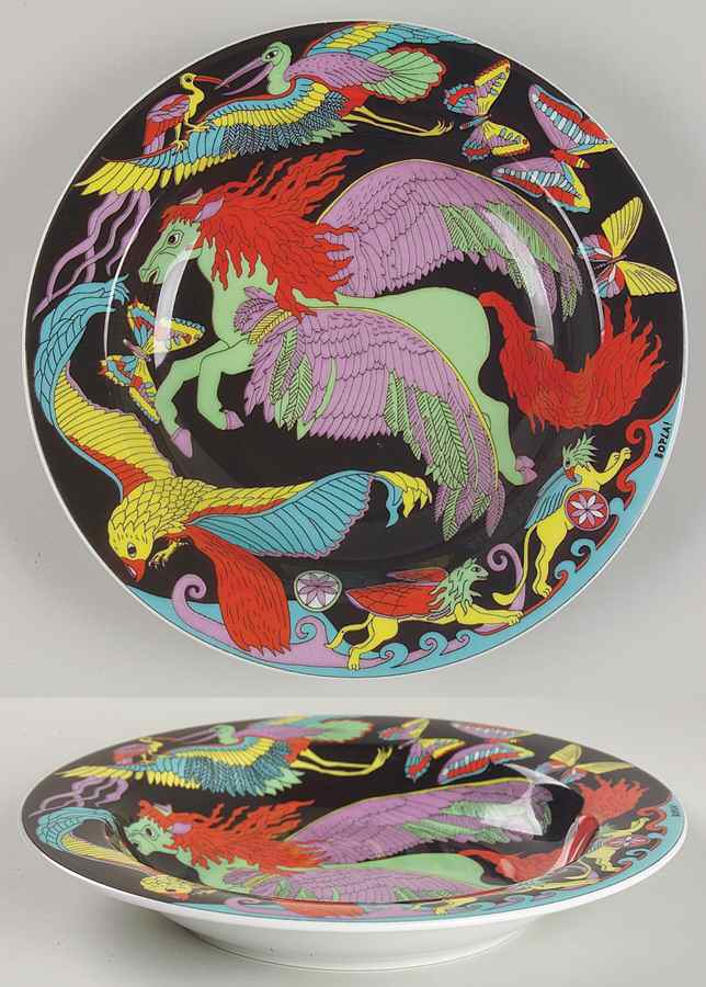 Fantasia Large Rim Soup Bowl by Bopla (Switzerland)-1