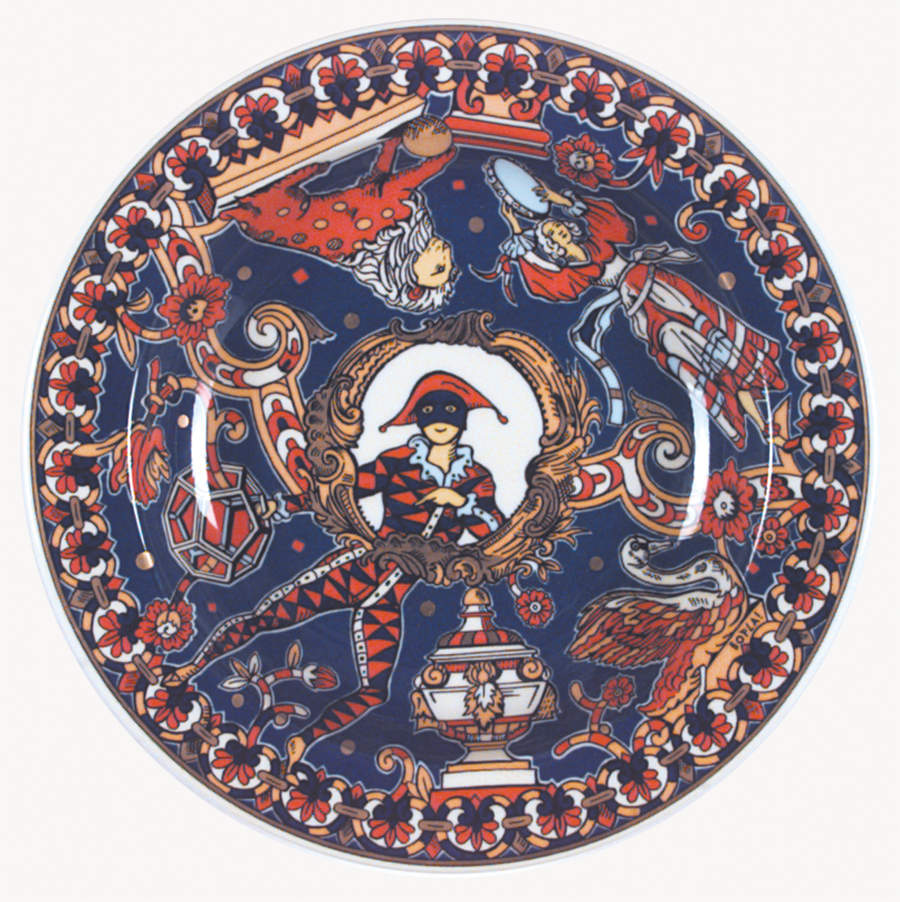 Gold Rim Soup Bowl by Bopla (Switzerland)-1