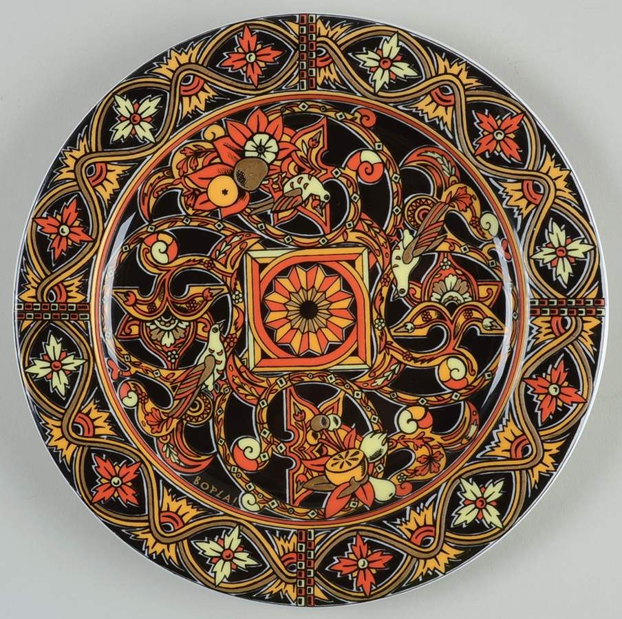Gold Salad Plate by Bopla (Switzerland)-1