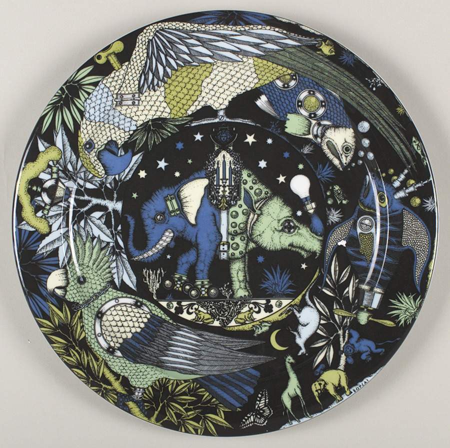 Paradise 12" Chop Plate (Round Platter) by Bopla (Switzerland)-1