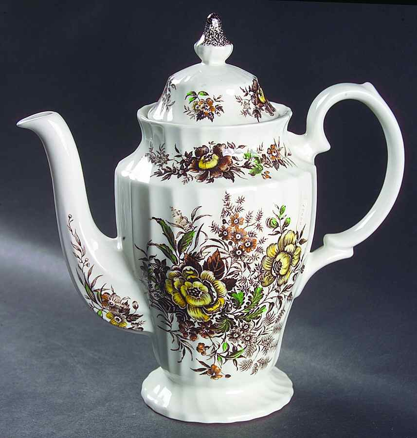 Beacon Hill Brown Multicolor Coffee Pot & Lid by British Anchor-1