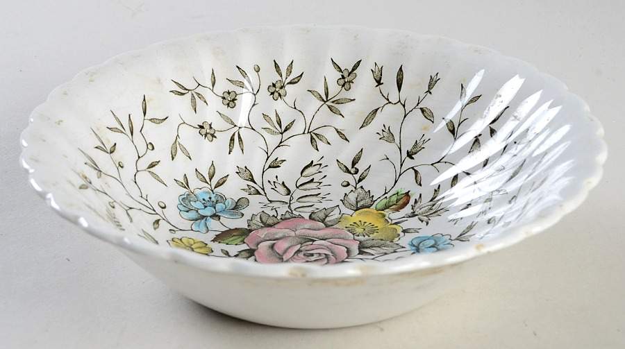 Floral Bouquet Coupe Cereal Bowl by British Anchor-1