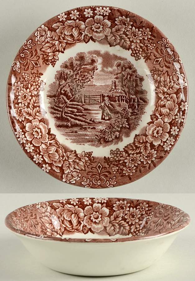 Memory Lane Brown Fruit/Dessert (Sauce) Bowl by British Anchor-1