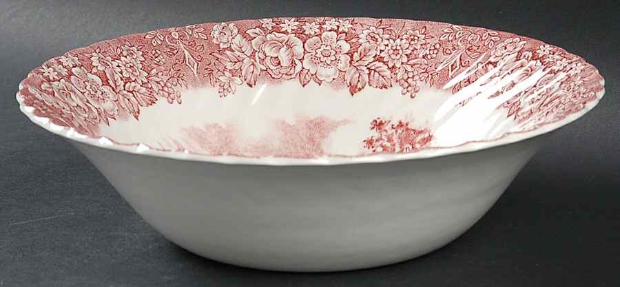 Memory Lane Pink 9" Round Vegetable Bowl by British Anchor-1