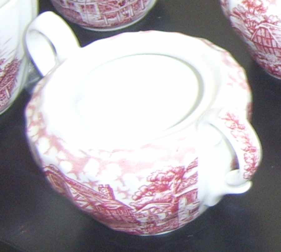 Merrie Olde England Pink Sugar Bowl No Lid by Hostess Tableware-1