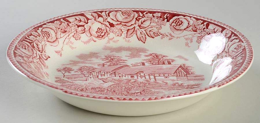 Stratford Scenes Pink Coupe Soup Bowl by British Anchor-1