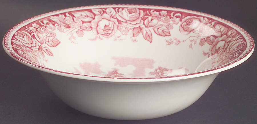 Stratford Scenes Pink 9" Round Vegetable Bowl by British Anchor-1