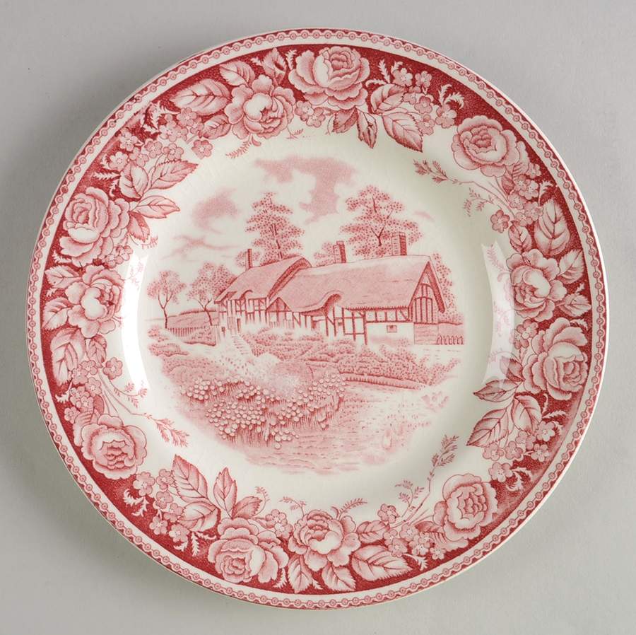 Stratford Scenes Pink Salad Plate by British Anchor-1