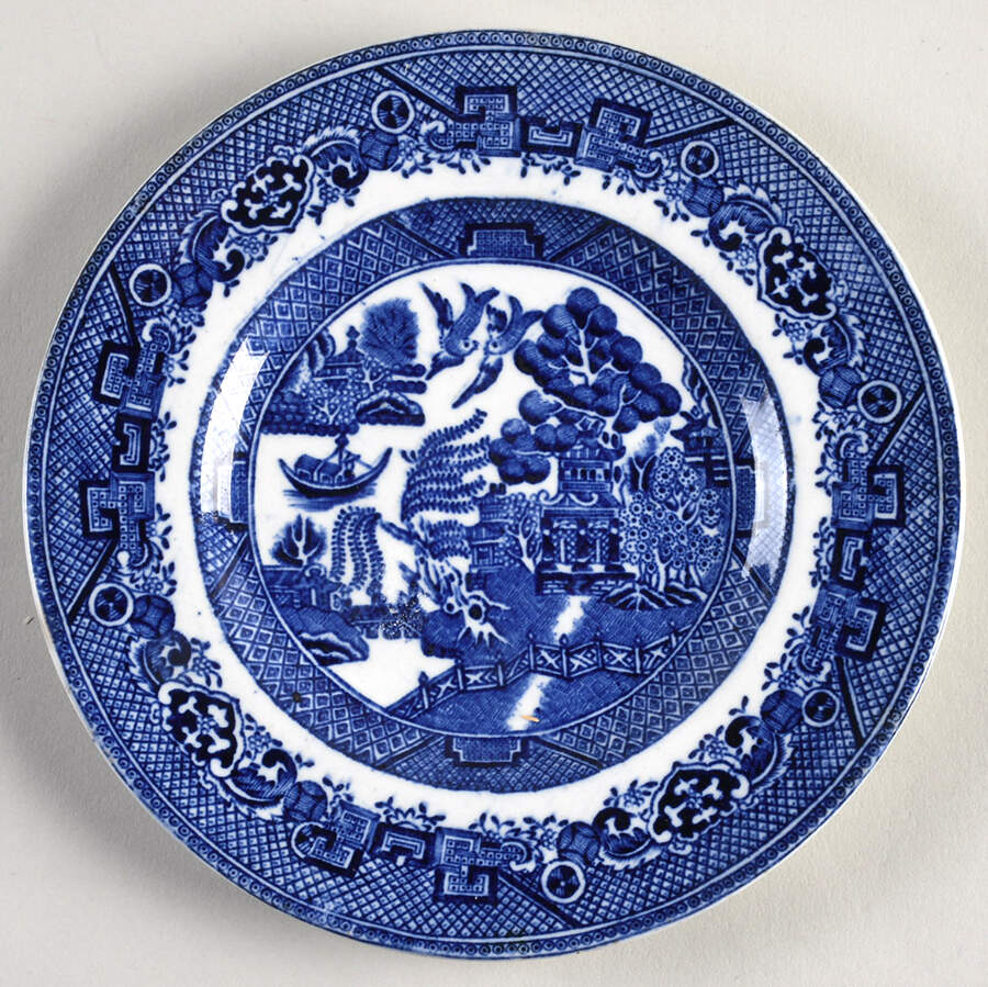 Willow Blue Bread & Butter Plate by British Anchor-1
