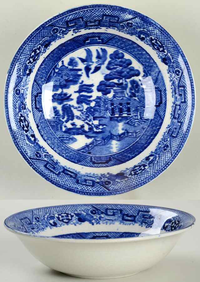 Willow Blue Coupe Cereal Bowl by British Anchor-1