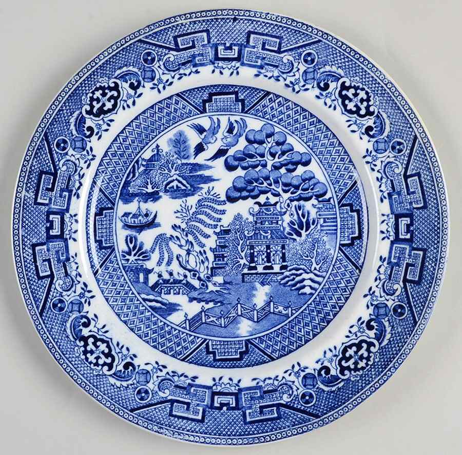 Willow Blue Dinner Plate by British Anchor-1
