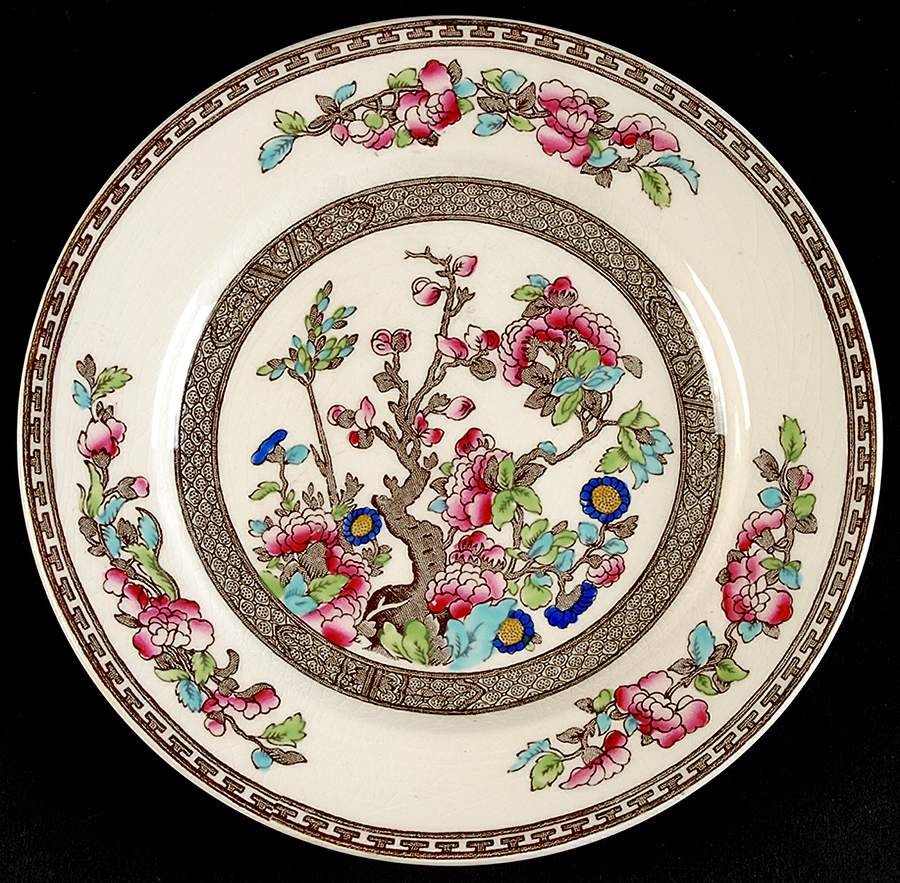 Ye Olde Indian Tree Dessert/Pie Plate by Bridgwood & Son-1