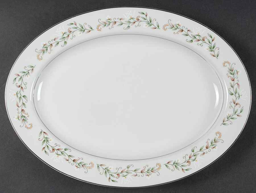 Cottonwood 14" Oval Serving Platter by Brentwood-1