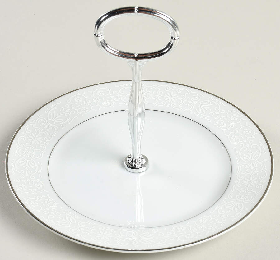 White Lace 6" - 7" Tidbit (from Salad Plate) HC by Brentwood-1