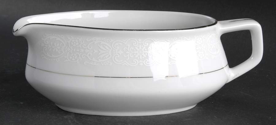 White Lace Gravy Boat by Brentwood-1