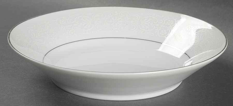White Lace Coupe Soup Bowl by Brentwood-1