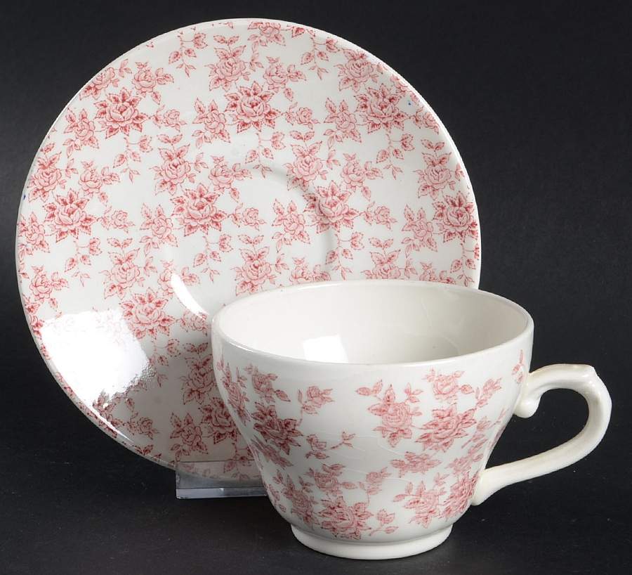 Rosalie Flat Cup & Saucer Set by Broadhurst-1