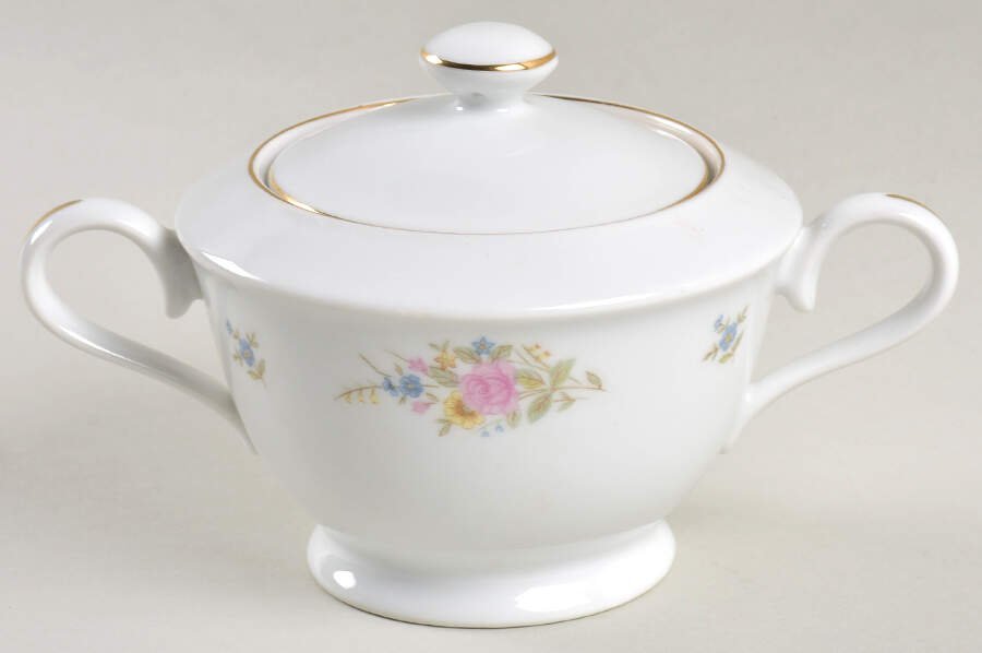 Candlelight Sugar Bowl & Lid by Bristol (Japan)-1