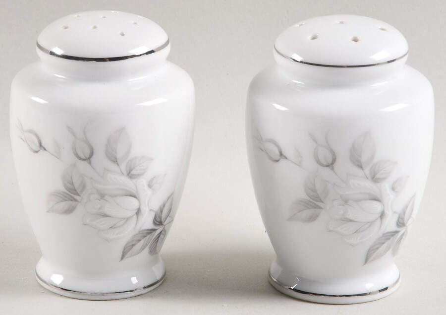 Chateau Rose Salt & Pepper Set by Bristol (Japan)-1