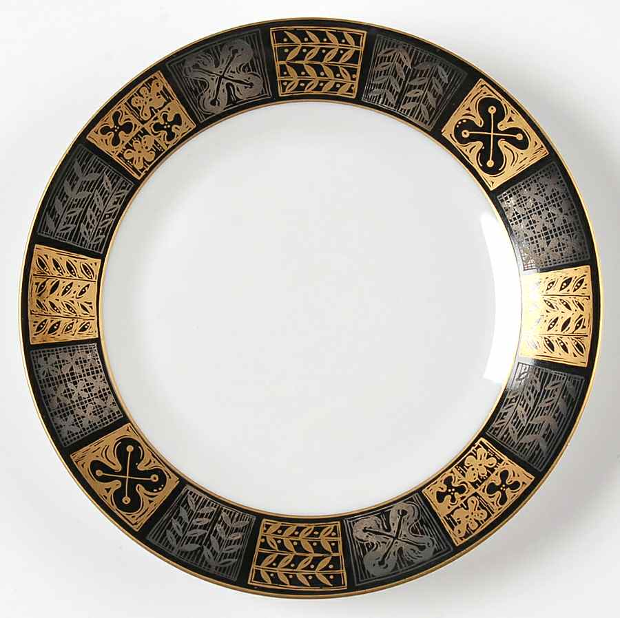 Circle of Gold Bread & Butter Plate by Bristol (Japan)-1