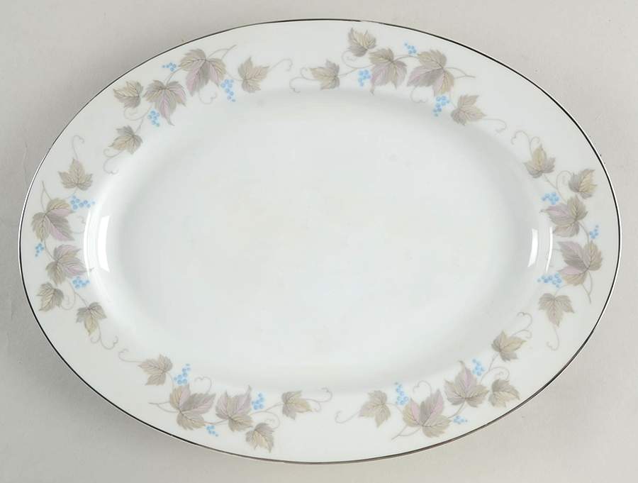 Enchantment 12" Oval Serving Platter by Bristol (Japan)-1